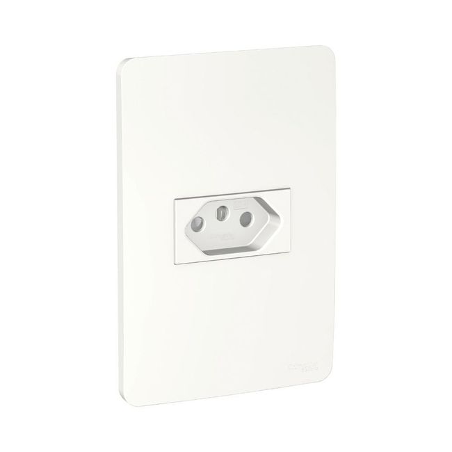 Conjunto Tomada Branco 2p T 10a 250v Branco Orion Schneider