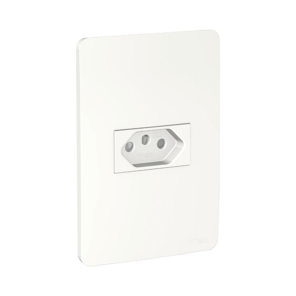 Conjunto Tomada Branco 2p T 10a 250v Branco Orion Schneider