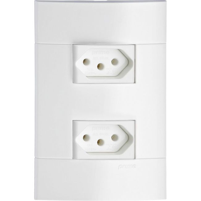 Conjunto 2 Tomadas 2p T 10a 250v Branco Lunare Schneider