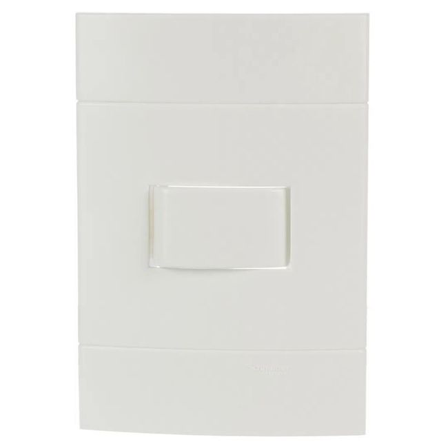 Conjunto Interruptor Simples 10a 250v Branco Lunare Schneider