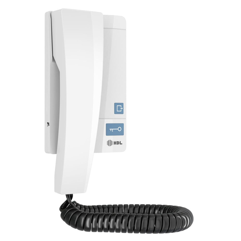 Kit Porteiro Eletrônico Residencial Áudio Advance Branco Bivolt Hdl