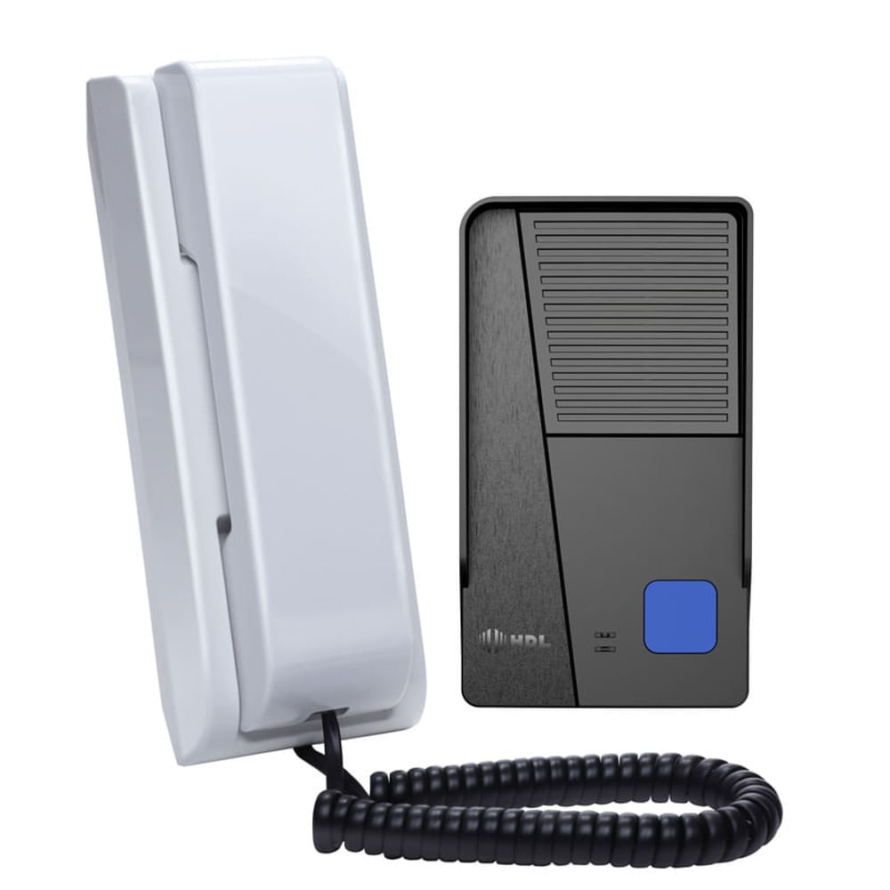 Kit Porteiro Eletrônico Residencial Áudio Class Branco Bivolt Hdl