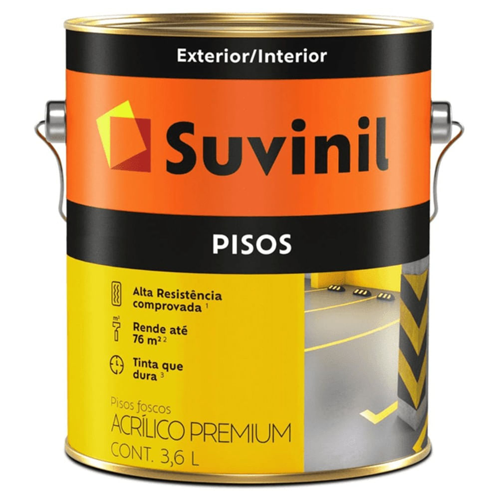 Tinta Piso Acrílica Fosca Verde 3,6 Litros Suvinil