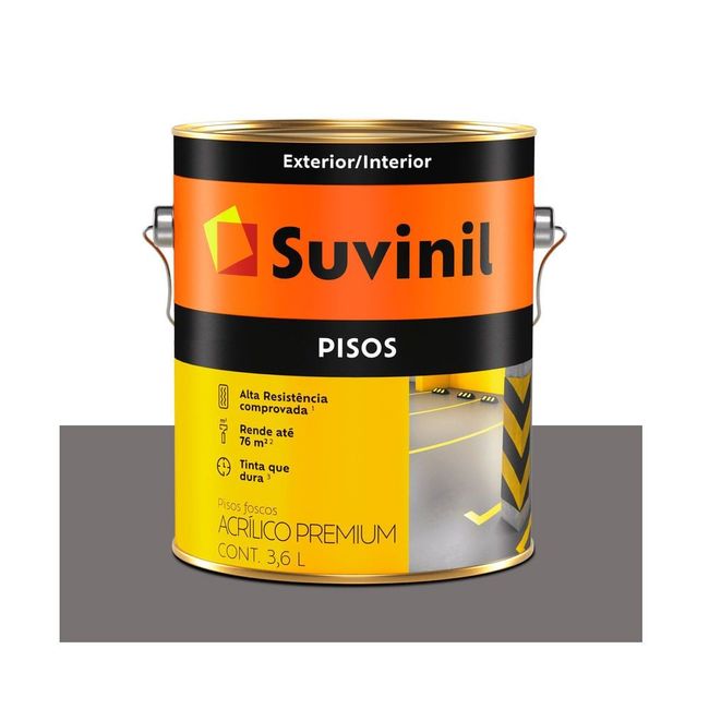 Tinta para Piso Cinza Fosco 3,6l Suvinil