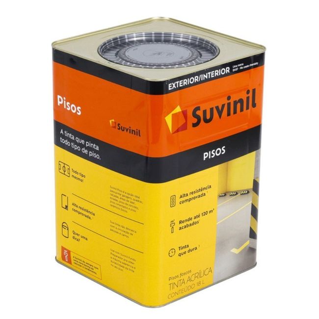 Tinta para Piso Concreto Fosco 18l Suvinil