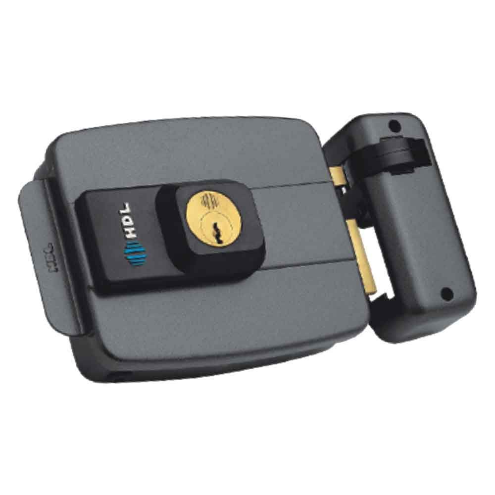 Fechadura HDL Elétrica Dupla Cinza