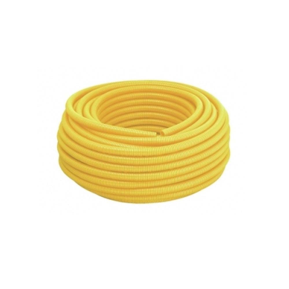 Conduíte corrugado PVC 32mm 25 metros Tigreflex amarelo Tigre