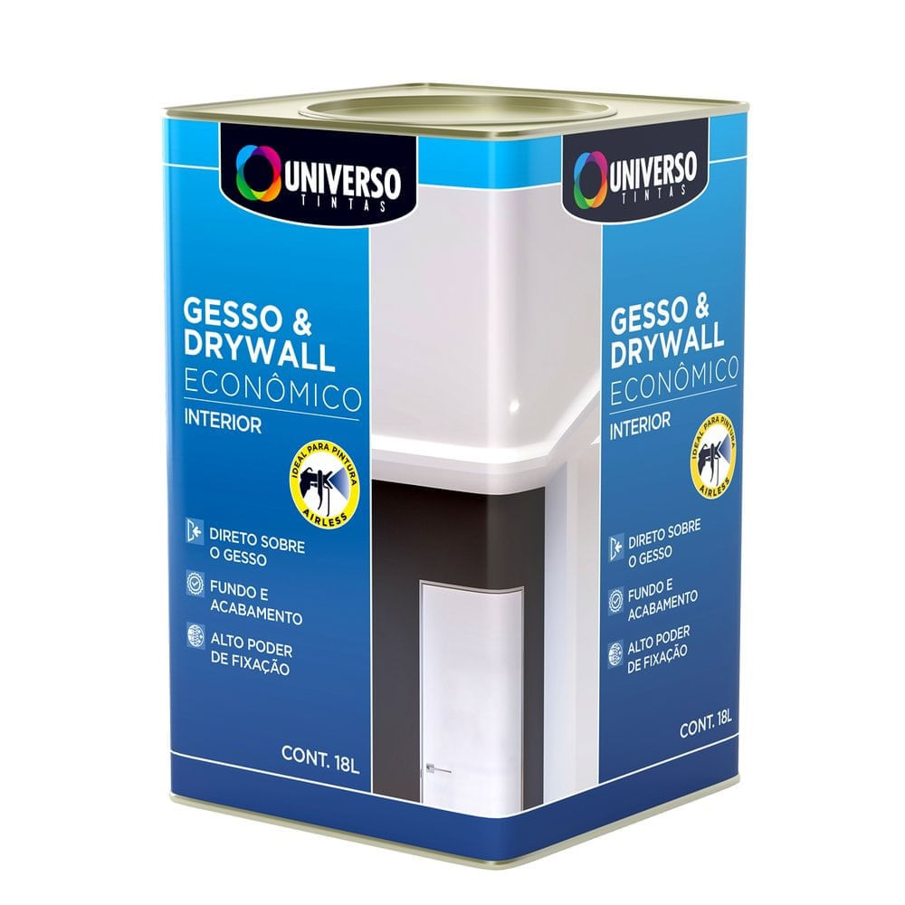 Tinta Para Gesso Lata 18 Litros Branco Universo