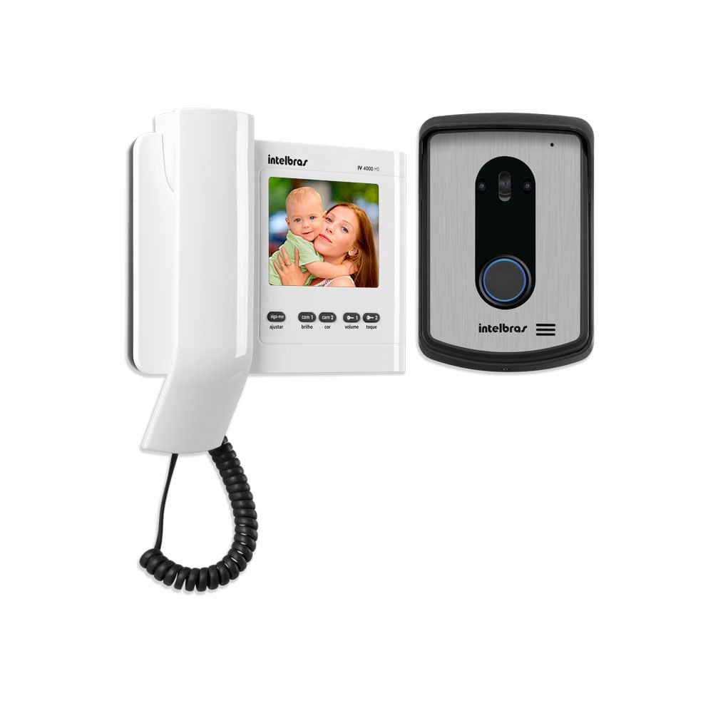 Videoporteiro Residencial IV 4010 HS Branco Intelbras