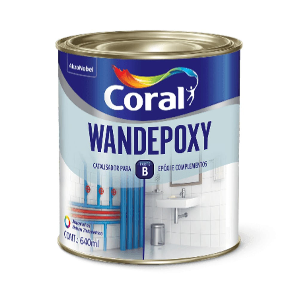 Catalisador para Esmalte LOC 640ml Wandepoxy Coral