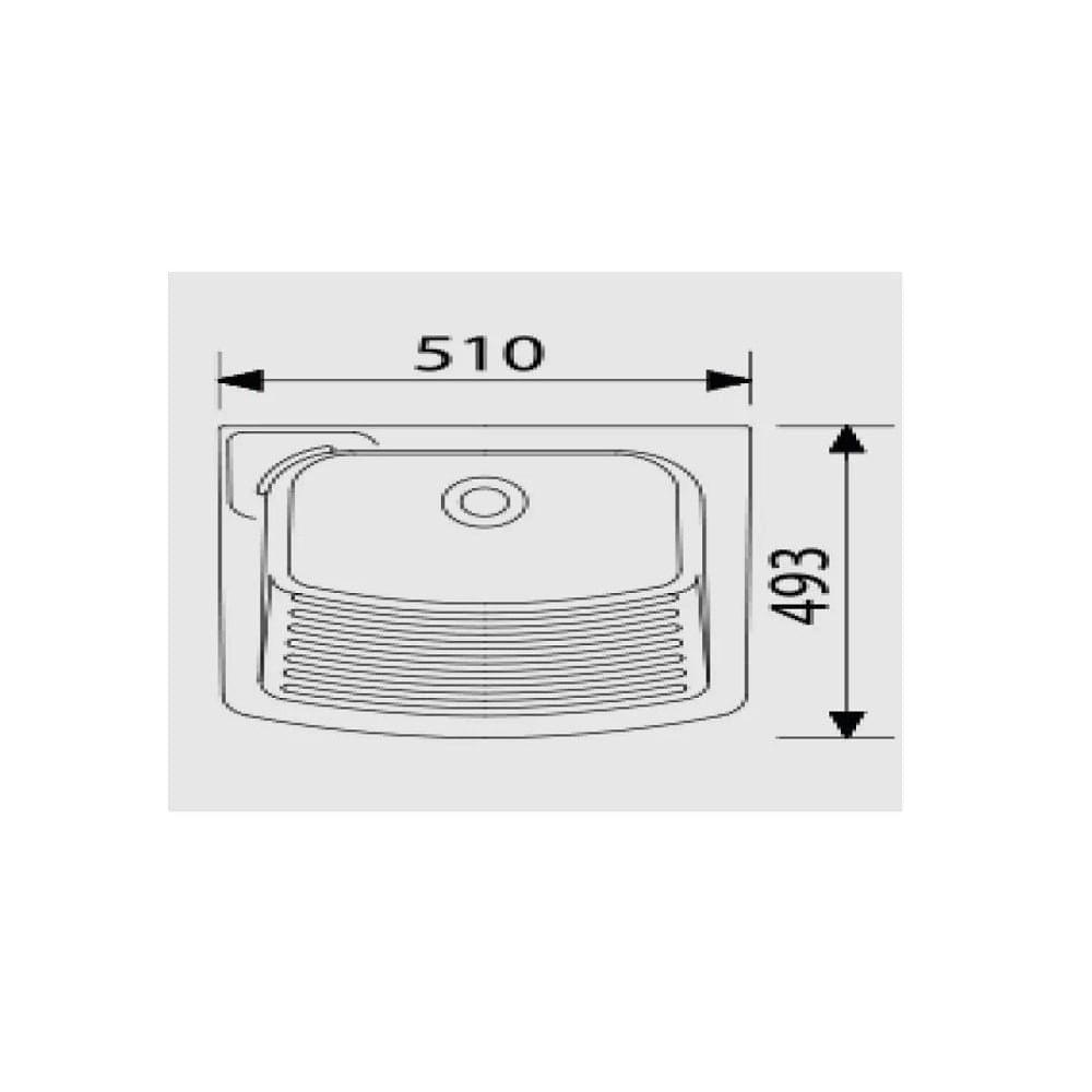 Tanque Para Lavanderia 29L Branco Fiori