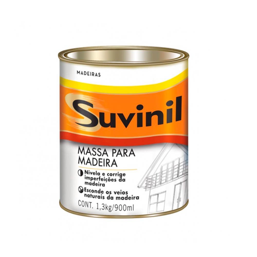 Massa A Oleo Para Madeira Interior E Exterior 900Ml Suvinil