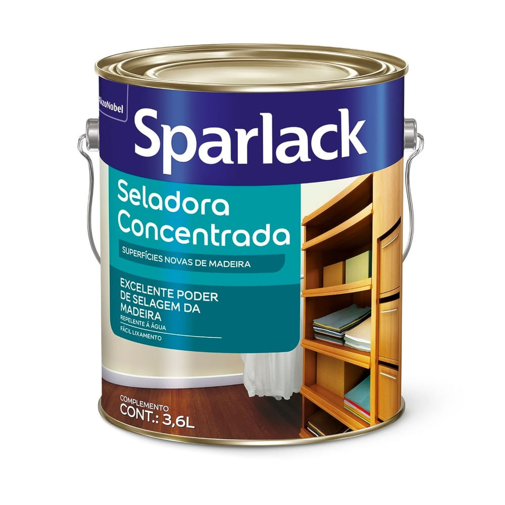 Verniz seladora Concentrada 3,6 litros incolor Sparlack