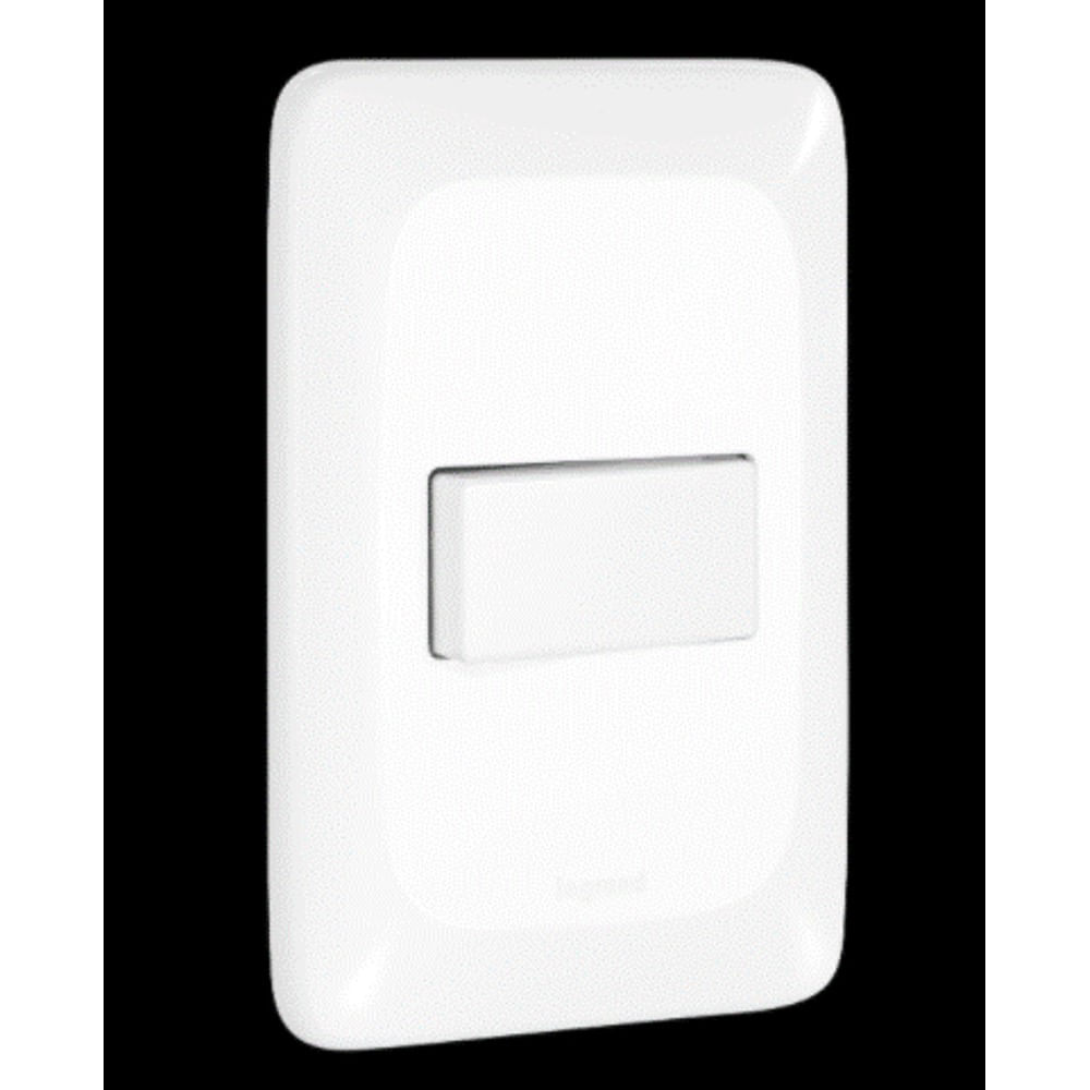 Conjunto De Interruptor Paralelo 10A/250V 4x2 Branco Brilhante Lgx10320 Pial Pop Legrand