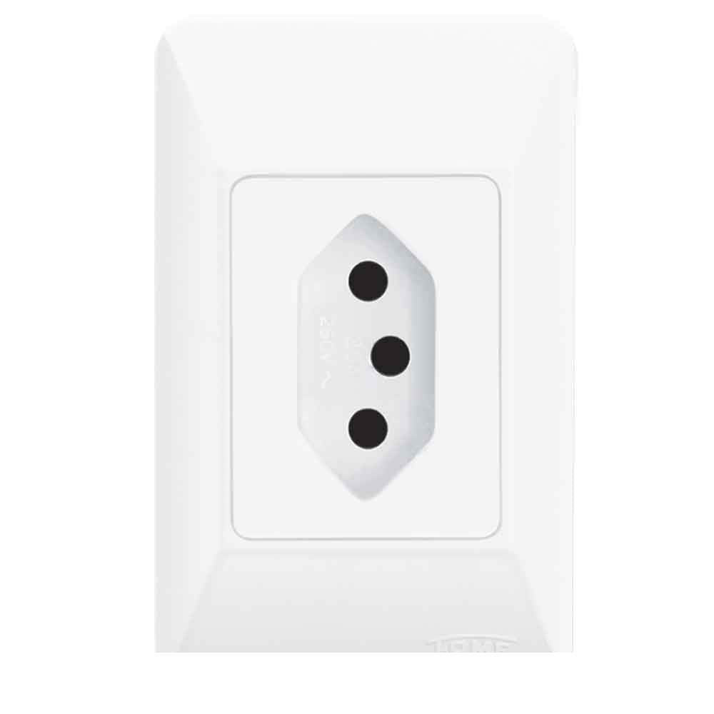 Tomada 10A 250V sistema externo Fame