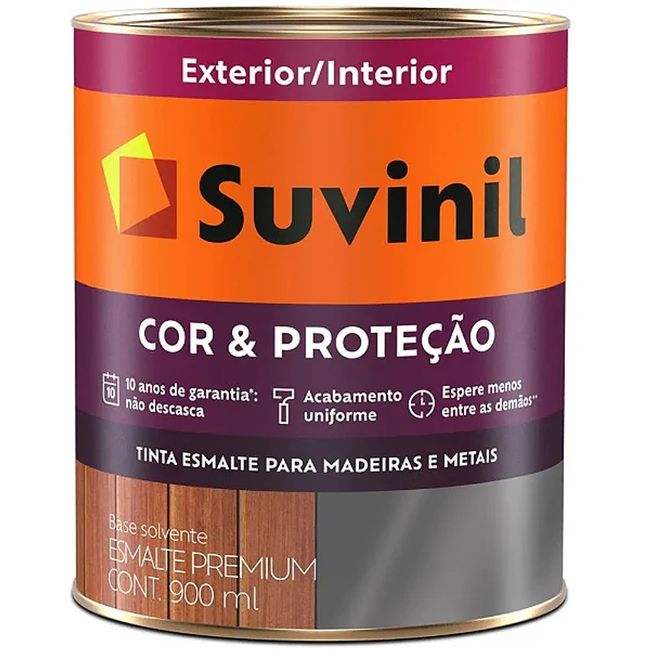 Tinta Esmalte Madeiras e Metais Verde Folha Brilhante 900ml Cor & Proteção Suvinil