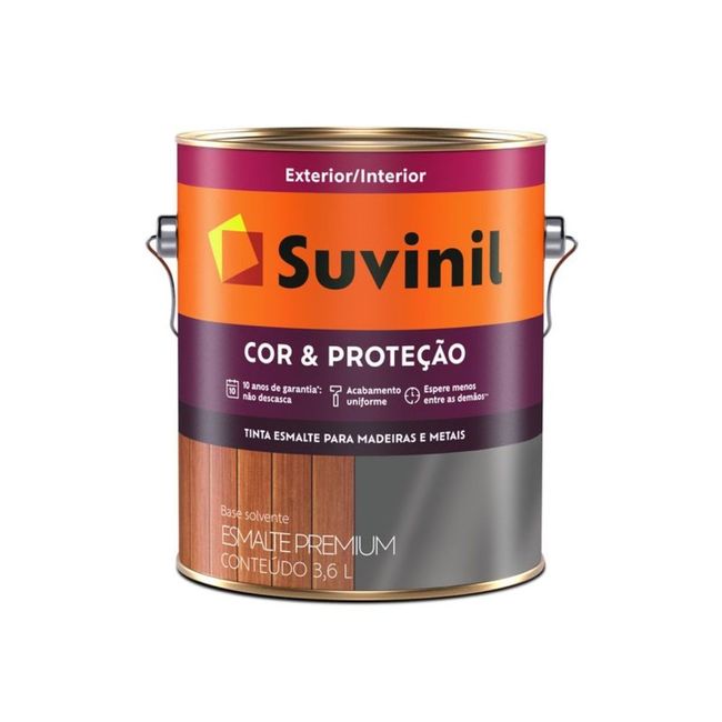 Tinta Esmalte Madeiras e Metais Areia Brilhante 3,6l Cor & Proteção Suvinil
