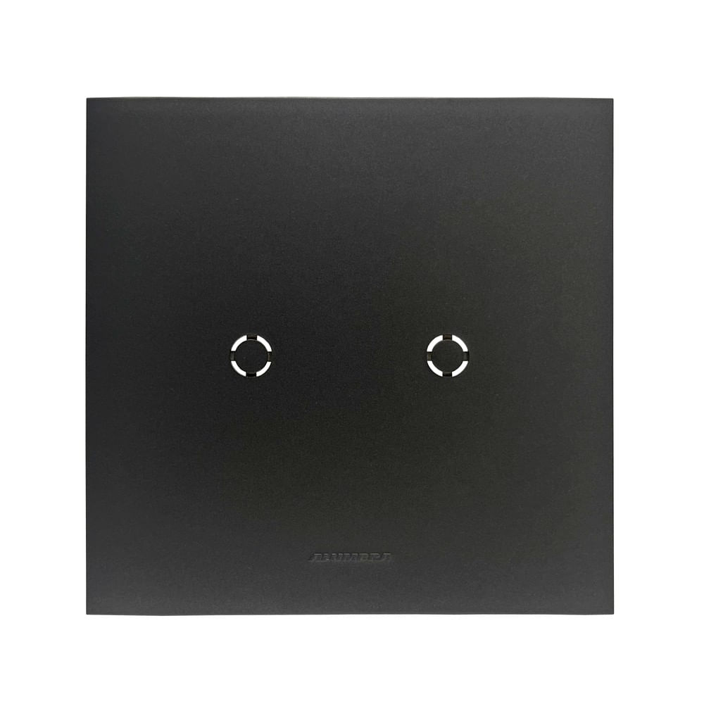 Placa Com Suporte Para Cego Saída De Fio Inova Pró Class 4X4 Grafite Alumbra