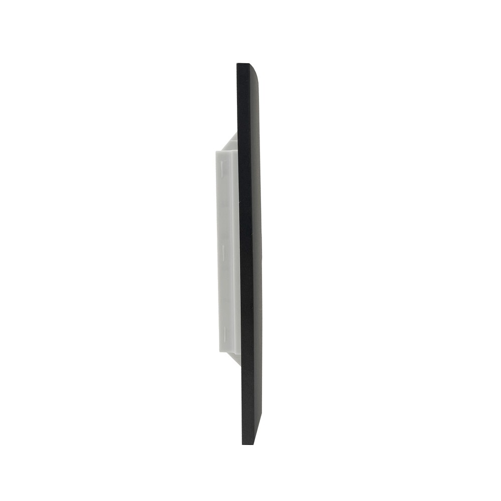 Placa Com Suporte Para Cego Saída De Fio Inova Pró Class 4X4 Grafite Alumbra