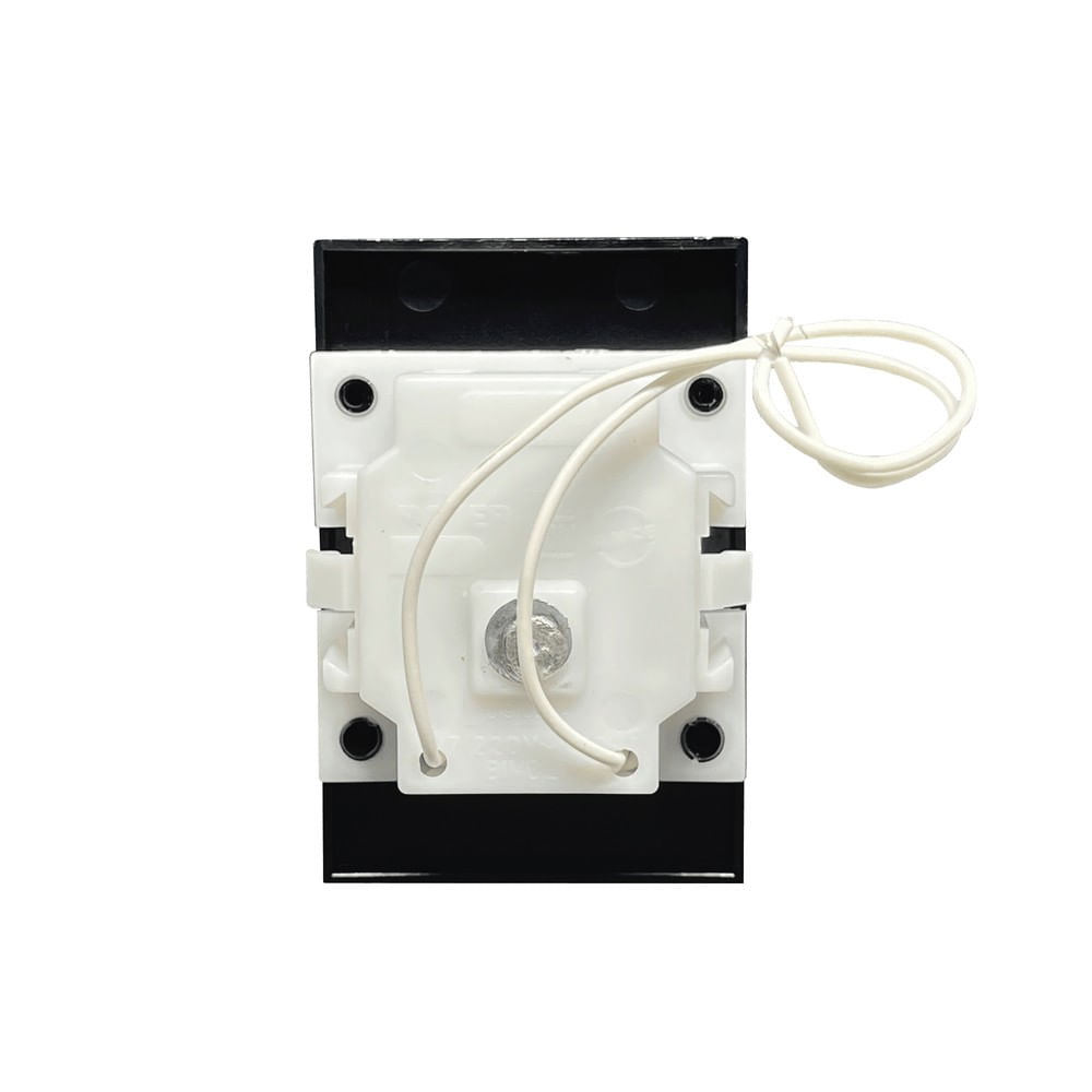 Campainha Cigarra Bivolt Linha Inova Pro Black Piano Alumbra