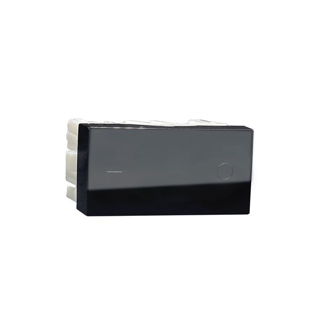 Módulo Interruptor Bipolar Simples Linha Inova Pro Black Piano Alumbra