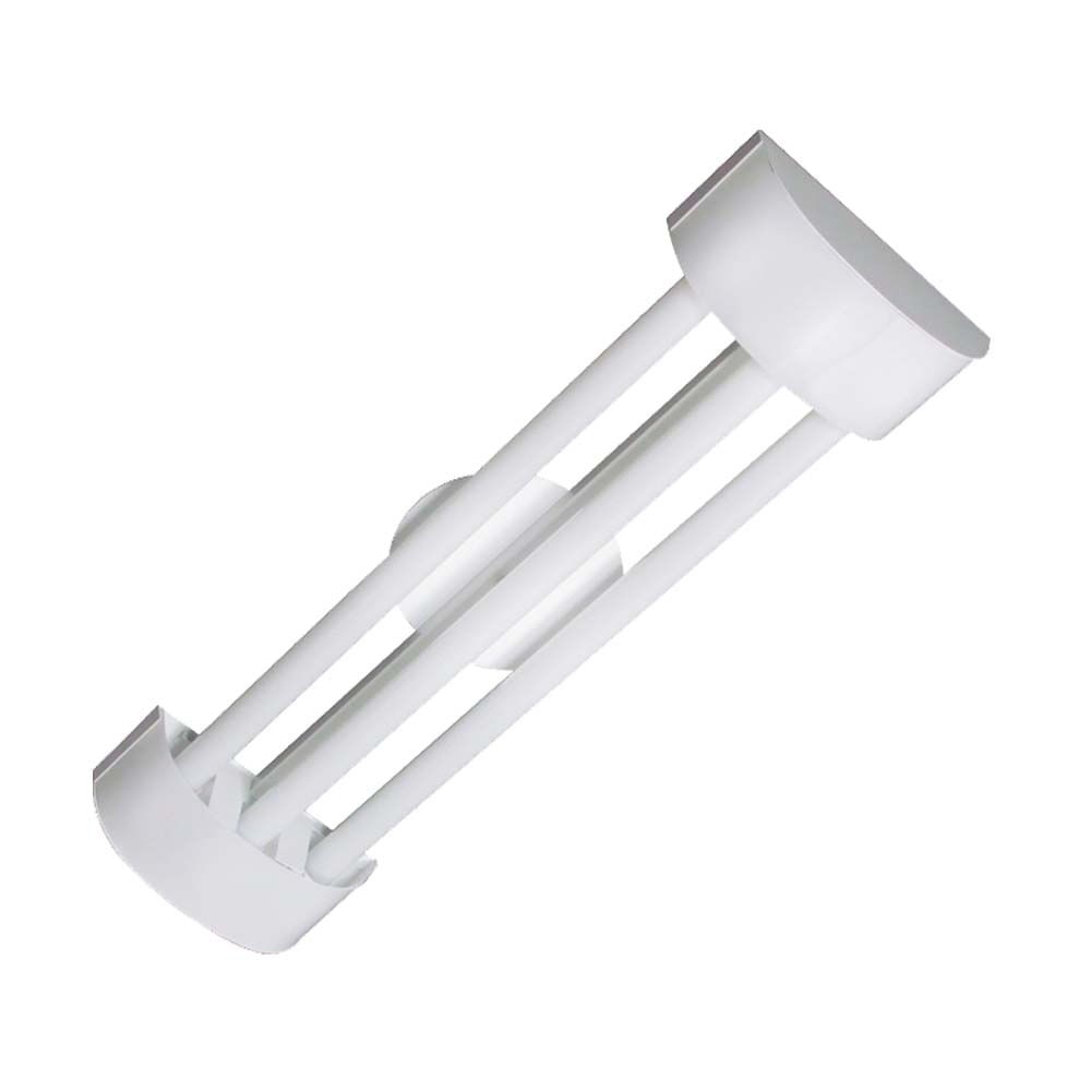 Luminária tubular Tualux Barcelona 6X65cm para 3 lâmpadas T8 LED acrílico branco