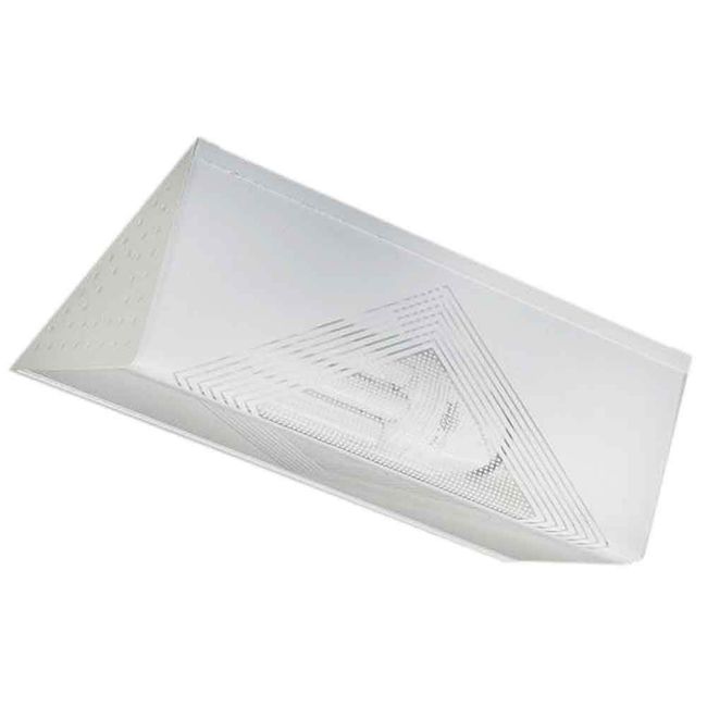 Arandela Cordoba Tualux para 1 lâmpada 20x13cm listrado branco