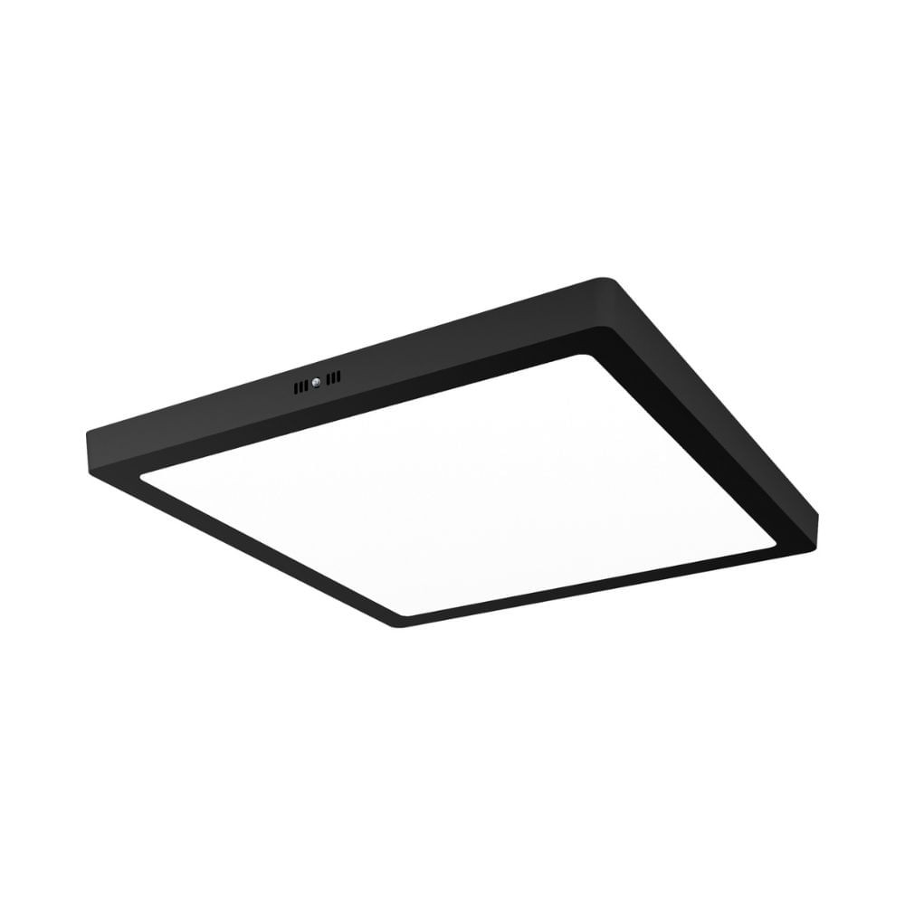 Plafon Sobrepor Home Led Quadrado 18W 6500K Preto LLumm Bronzearte