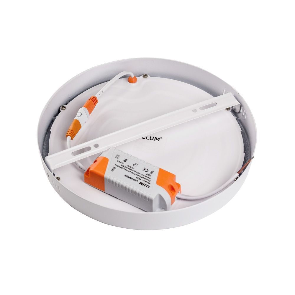 Painel De Sobrepor Home Led Redondo 18W 6500K Facho 120° IP20 Bivolt LLumm Bronzearte