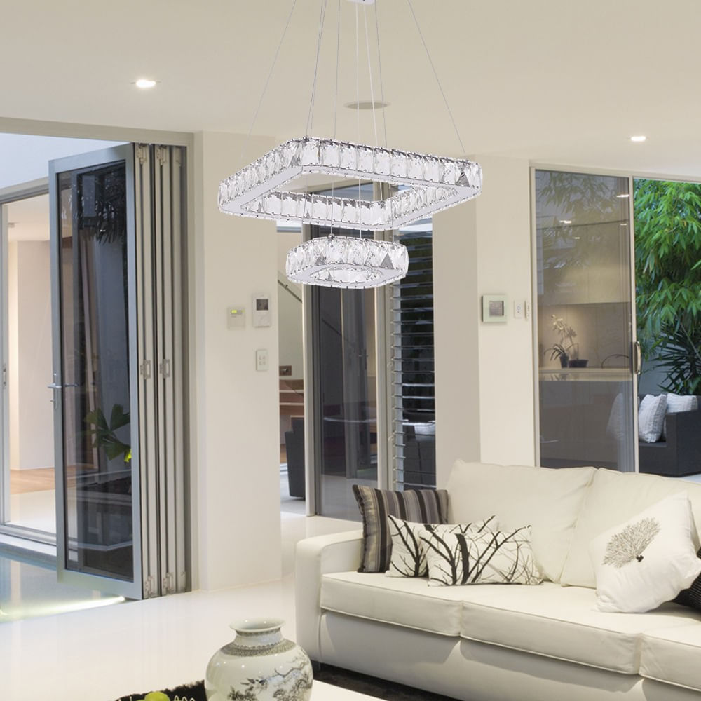 Telhanorte | Pendente ToKyo Led Quadrado 02 Luzes