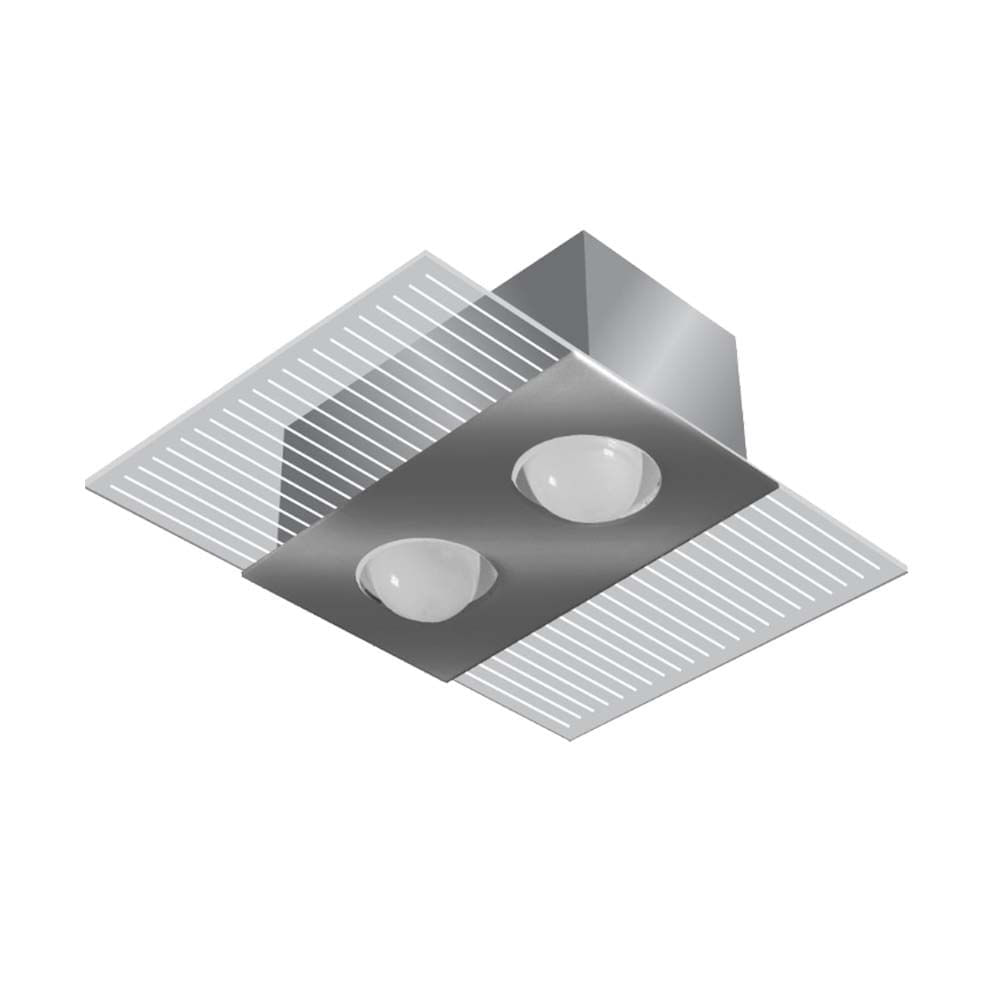 Plafon Monaco Tualux 23x33cm para 2 lâmpadas E27 espelhado