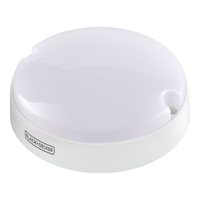 Plafon Led Eco Redondo 15W 3000K Ip65 Bivolt Black Decker