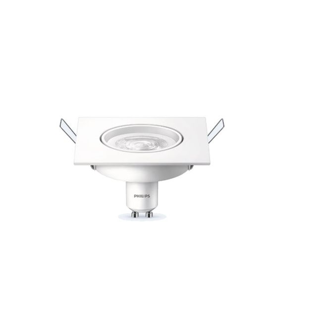 Spot Led Gu10 5W De Embutir Red Luz Branca Bivolt Base Gu10 Philips