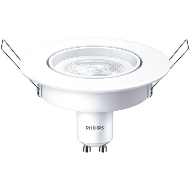 Spot Led Gu10 5W De Embutir Red Luz Branca Bivolt Base Gu10 Philips