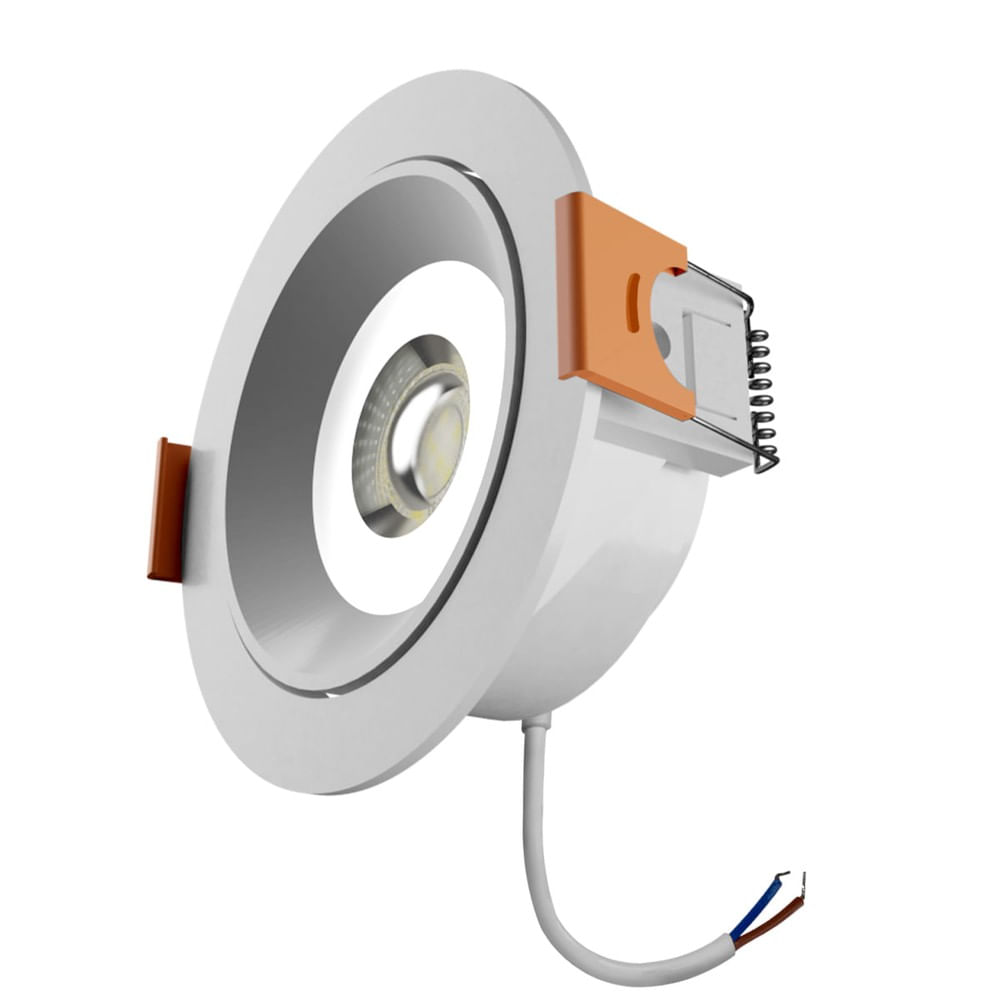 Telhanorte | Spot Embutir Easy Led 7W Redondo 3K Branco