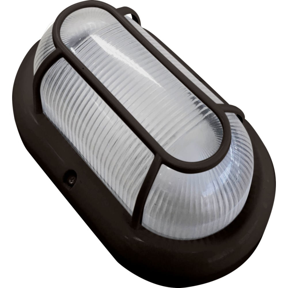 Tartaruga Clean Pp Lente Pc 1XE27 IP41 Preto Blumenau Iluminação