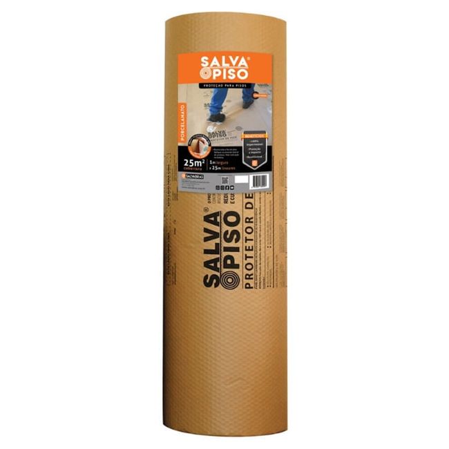 Protetor de pisos 1x25mt Marrom Salvabras
