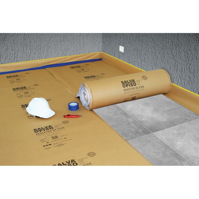 Protetor de pisos 1x25mt Marrom Salvabras