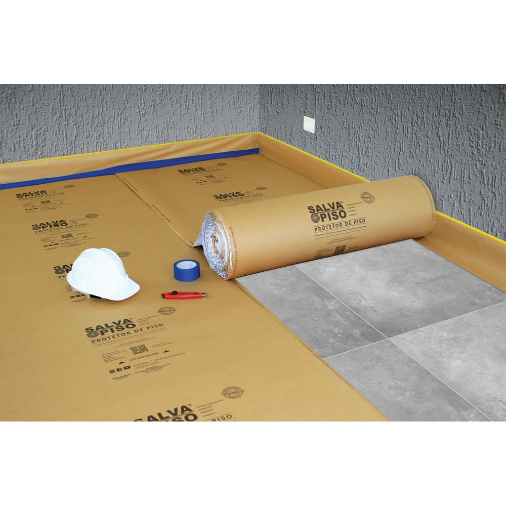 Protetor de pisos 1x25mt Marrom Salvabras