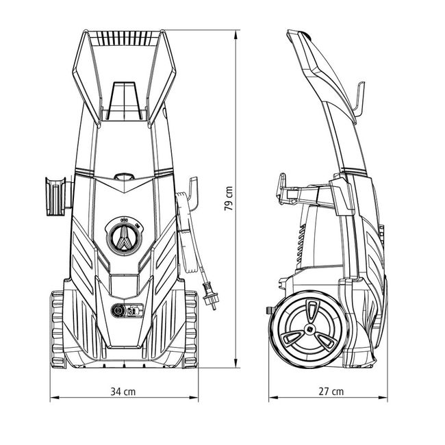 Lavadora de alta pressão 220V 2100W amarela e preta Tramontina