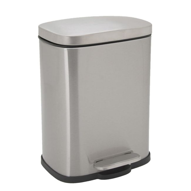 Lixeira Inox Retangular 12L Coisas E Coisinhas