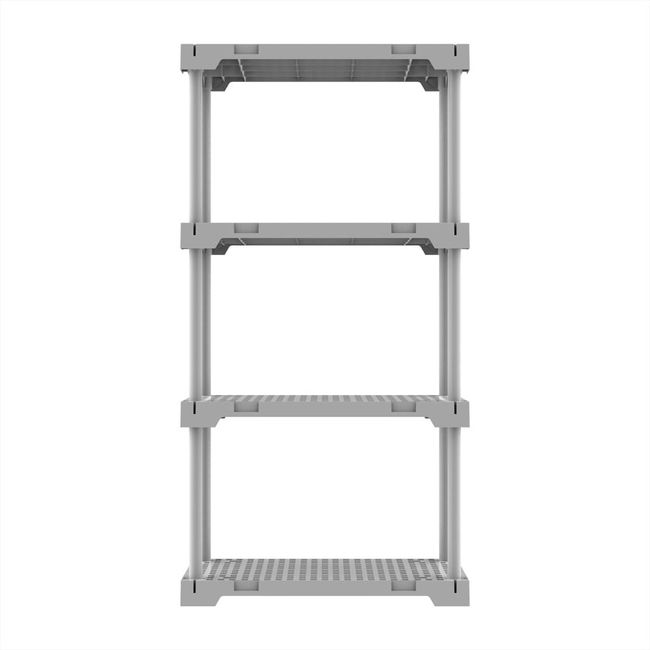 Estante Plástica 35X70 Modular Poly Eco 4 Prateleiras Branca Grifit