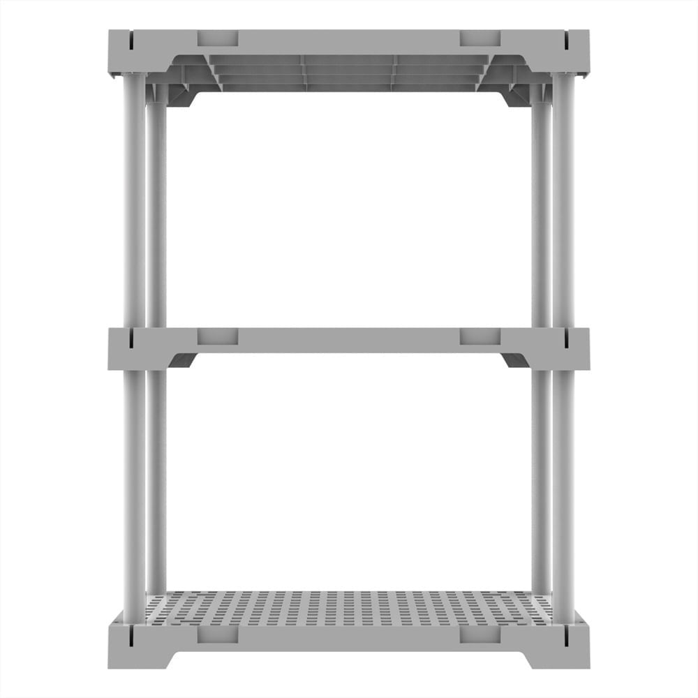 Estante Plástica 35X70 Modular Poly Eco 3 Prateleiras Branca Grifit