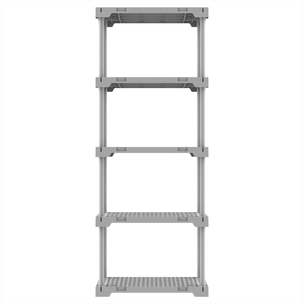Estante Plástica 35X70 Modular Poly Eco 5 Prateleiras Branca Grifit