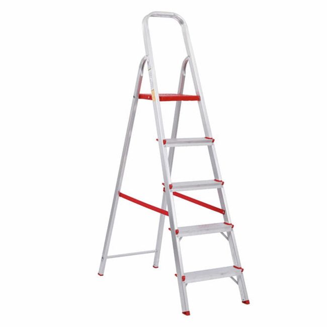 Escada de Alumínio 5 Degraus Doméstica Botafogo