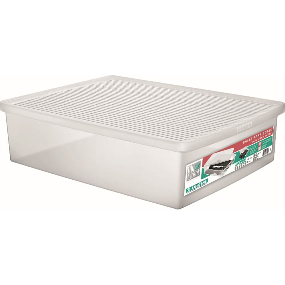 Caixa Para Botas 10,2 Litros Cristal My Closet Ordene