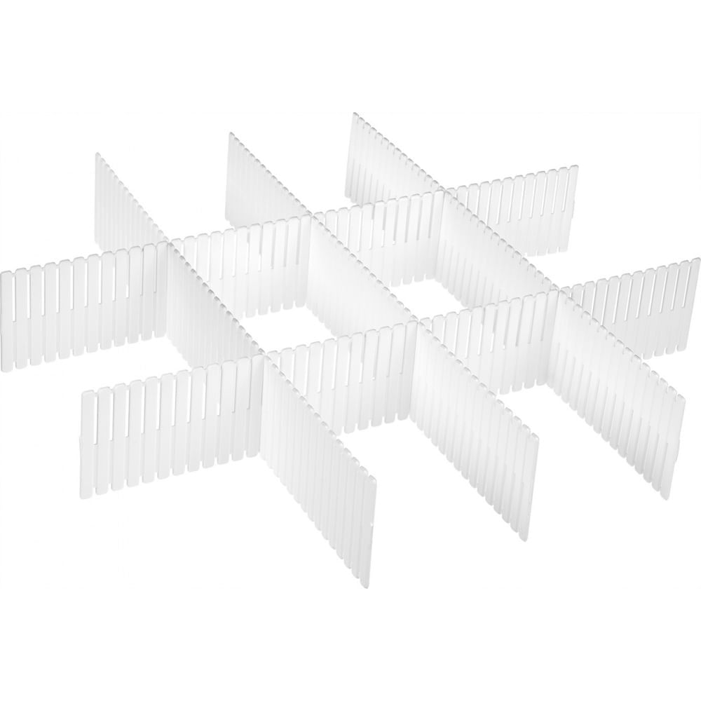 Divisórias Para Gaveta Com 5 Unidades Branco My Closet Ordene