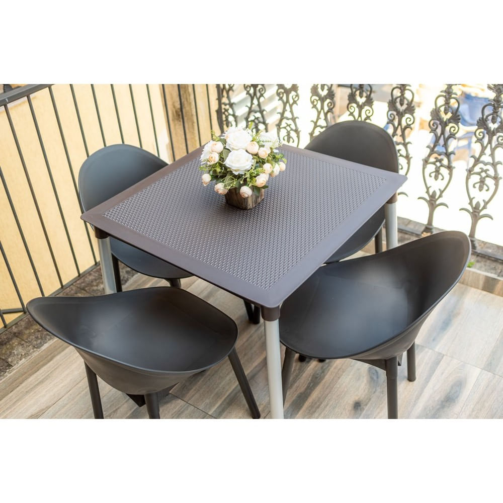 Cadeira Petala Pés De Alumínio Preto I'M In Home