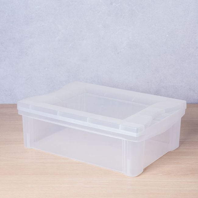 Organizador Médio 13,5 Litros Radical Color Cristal Translucido Ordene