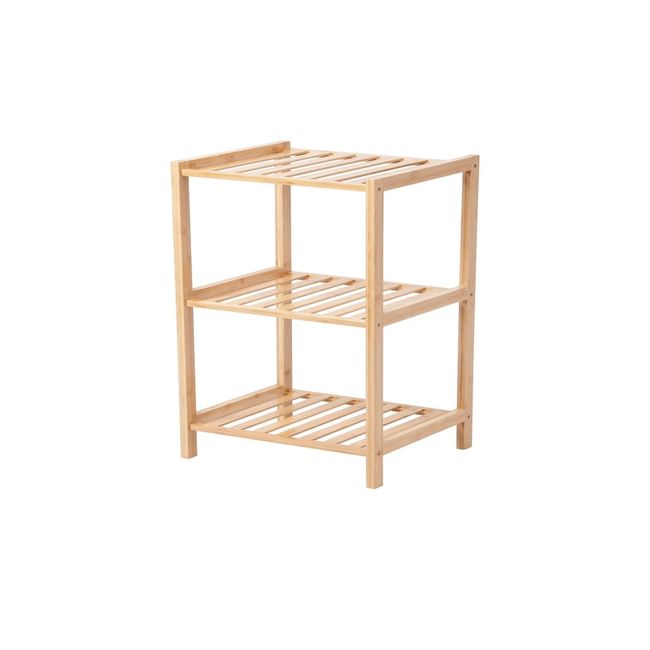 Prateleira De Bambu Com 3 Divisórias Alterna